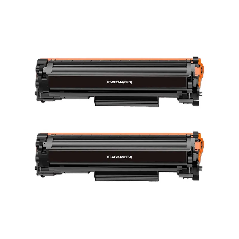 HP CF244A black Pack of 2 generic Toner cartridges-replaces 44A HT-CF244A(PRO)-2 tintasycartuchos.com