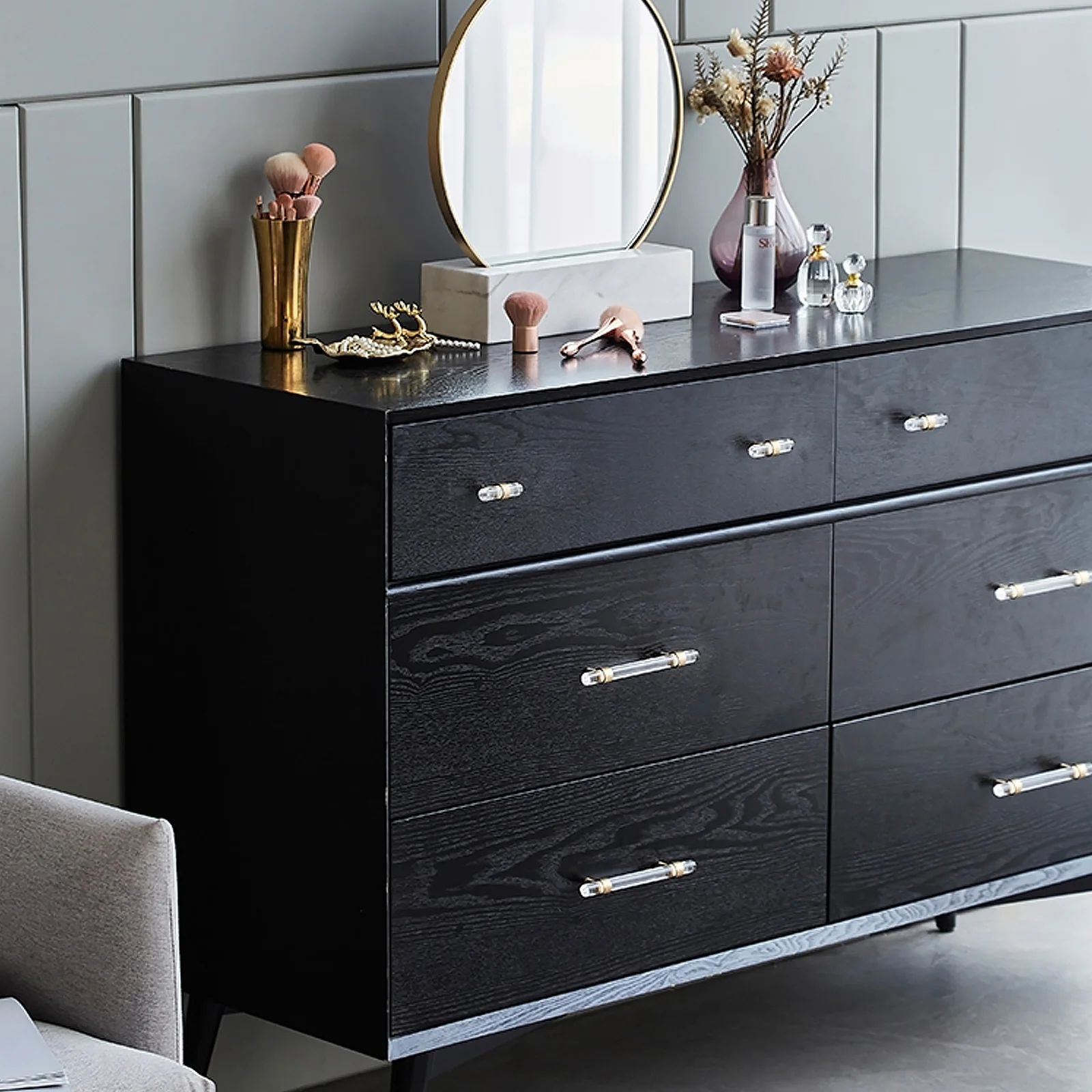 

1Pcs Clear Cabinet Knobs Acrylic Pulls Hard to Scratch Fingerprint Resistant Modern Design for Drawer Furniture Door Handles