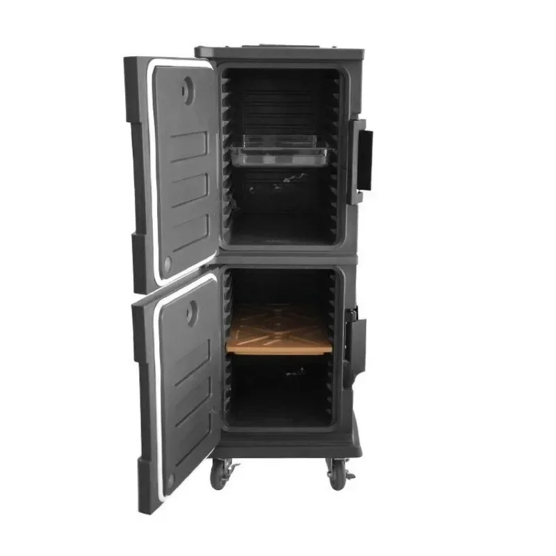 Double-layer pulley incubator rotational molding kitchen catering refrigerator distribution food turnover box preservation