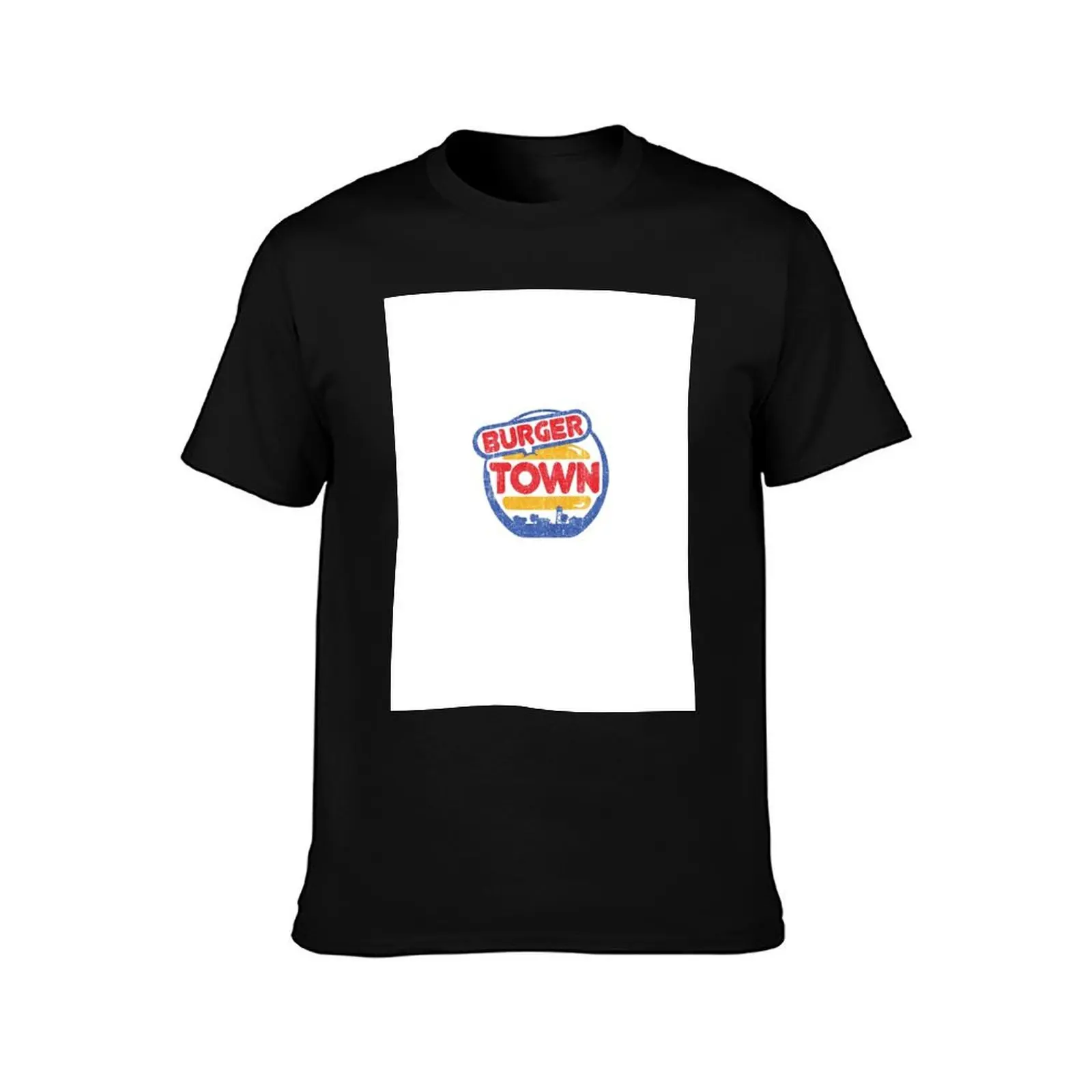 Burger Town (Variant) T-Shirt Breathable Workout Short Sleeve Top T-Shirt