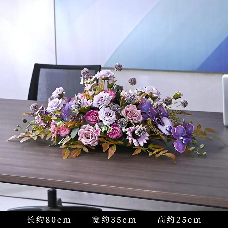 

Conference table flower hotel meeting room table fake flower simulation flower decoration business salon banquet table