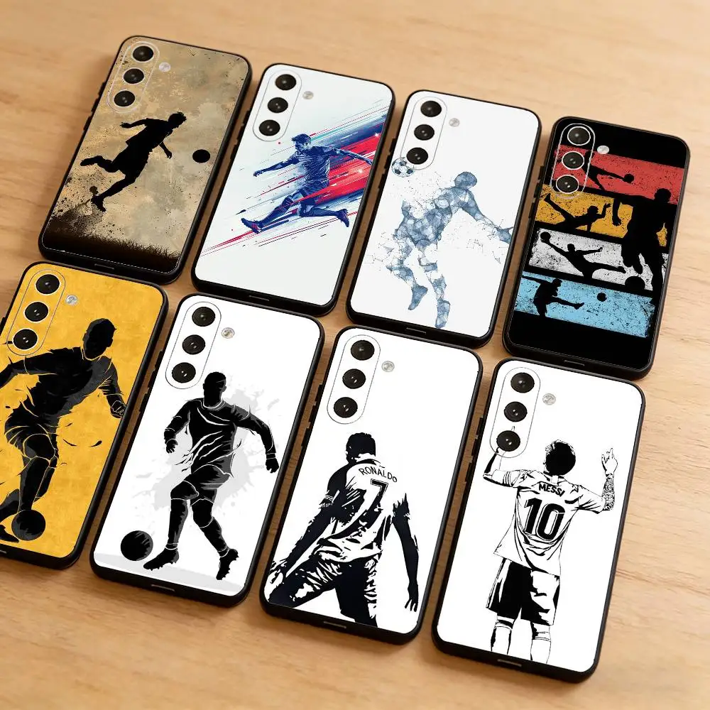 

Soccer Silhouette Phone Case for Samsung Galaxy A13 A22 A31 A32 A52 A53 A71 A80 Phone Cover