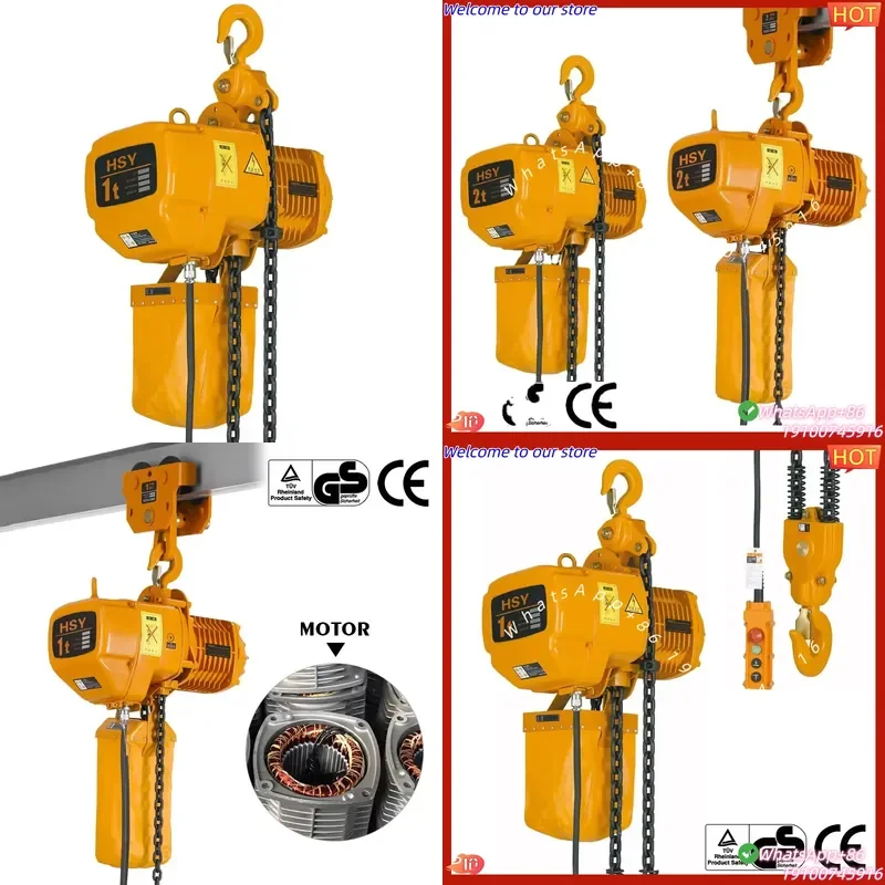 CE Certificate Construction Works Nitchi Type 3 Ton Cheap Electric Chain Hoist