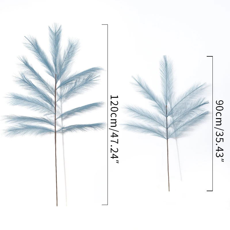 90/120cm Artificial Pampas Grass Bouquet Fake Flower for Home Room Decor Garden Wedding Decoration Outdoor Simulation Plant Reed