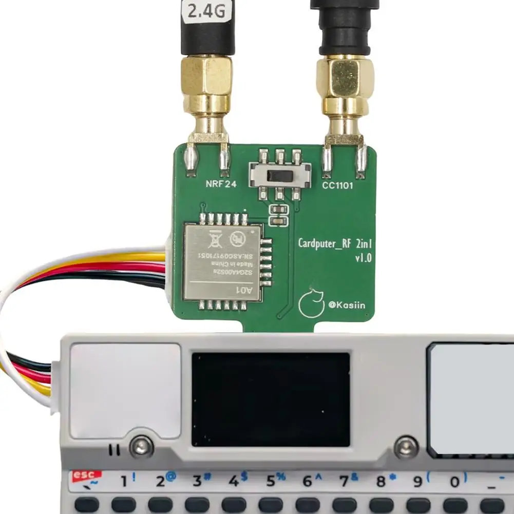 

Плата разработки радиомодуля 2-в-1 433 МГц CC1101 NRF24 для M5Stack Cardputer, порт Grove Plug-and-Play, поддерживает Bruce Firm S4K2