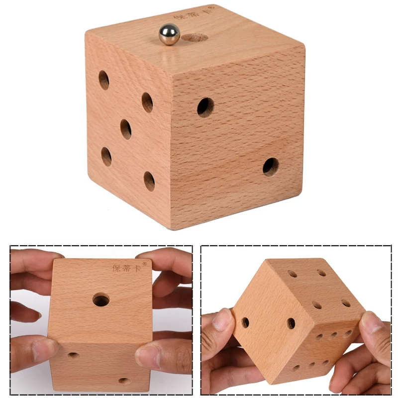 Leisure Toys Labyrinth Wooden Maze Game 3D Cube Puzzles Inteligencia IQ Logic Training Brain Teasers For Adults And Kids