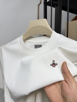 New high-end brand cotton men's round neck short sleeve T-shirt summer fashion original bee embroidery boutique Korean style top