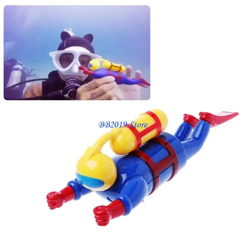 

Q0KB Infants Bath Game Swimmers Diver Clockwork Bathroom Pool Bath for Tim