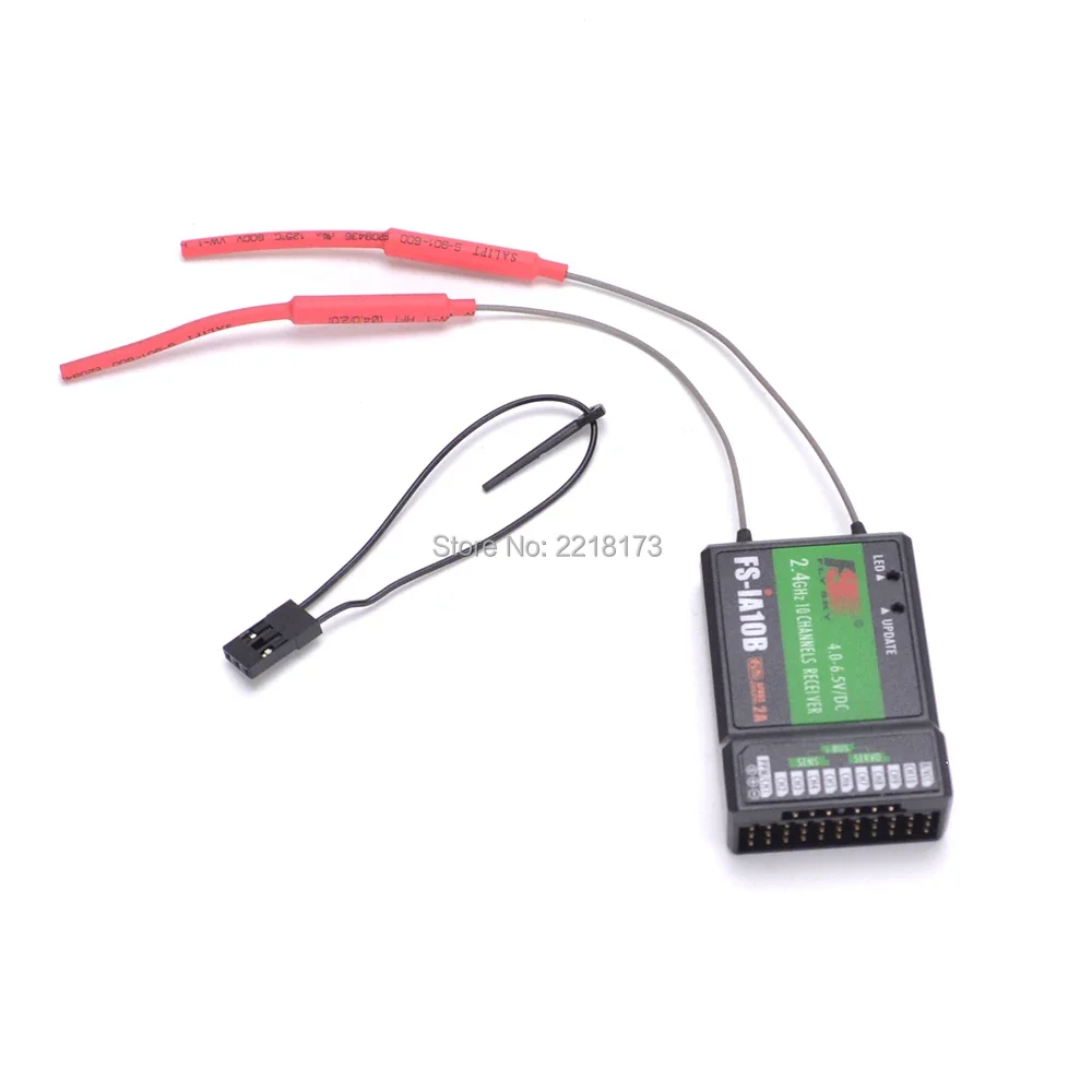 Flysky FS-iA10B 2.4G 10-Channel Receiver for Transmitter FS-I10 FS-I6S Compatible with FPV RC Helicopter Quadcopter Aircraft