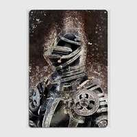 Black Knight Metal Plaque Poster Personalized Wall Wall Pub Plaques Tin Sign Poster