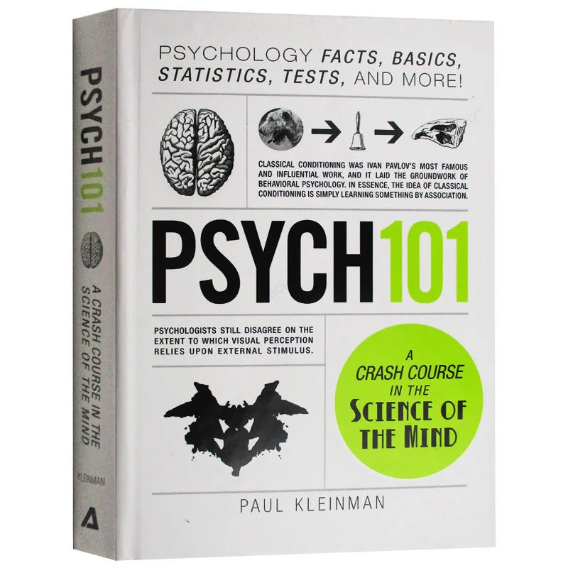 

Psych 101 By Kleinman Psychology Facts Basics Statistics A Crash Couse In The Science of The Mind PSYCH101 Book