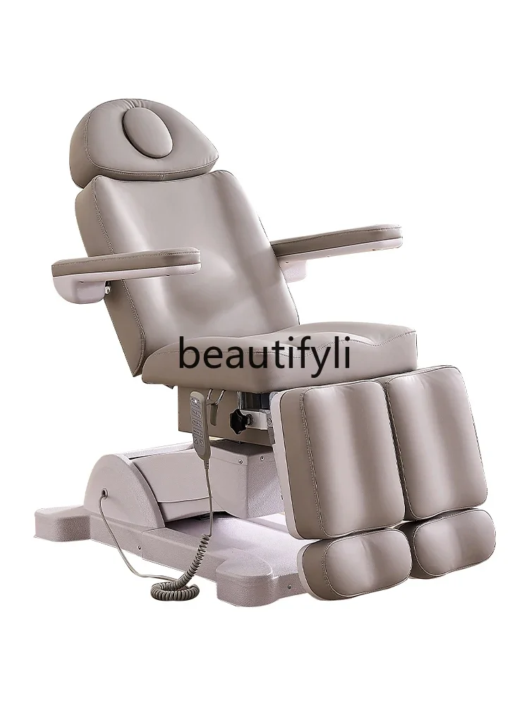 Electric beauty bed pedicure body tattoo foot soaking automatic lifting heating special chair for tattoo embroidery