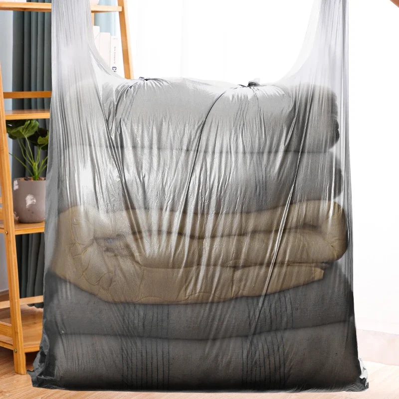 Large Capacity Plastic Trash Bags Quilt Luggage Storage Tools Durable Rubbish Pouch Waterproof Multi-function Garbage Bag 10pcs