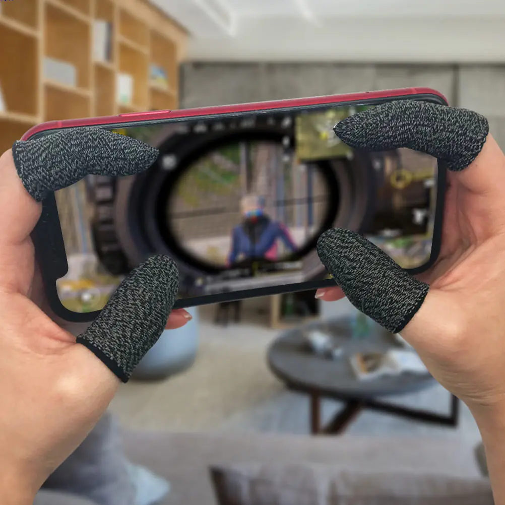 

20Pcs Mobile Game Finger Sleeves Touch Screen Breathable Cover Sweatproof Anti-Slip Gaming Thumb Sleeve Improve Sensitivity and