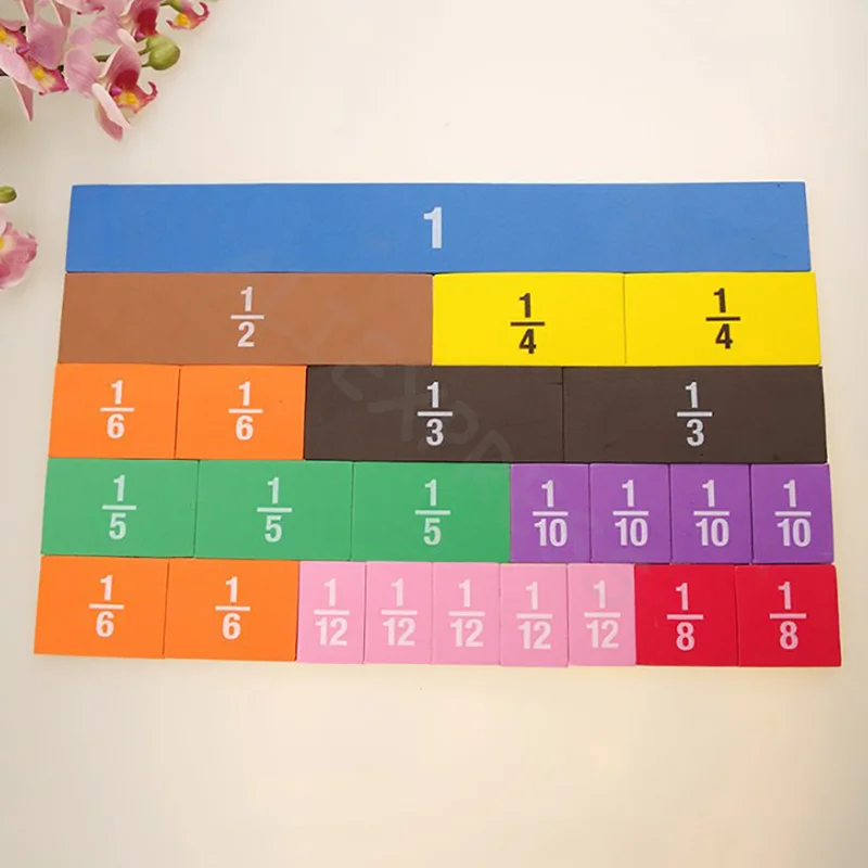 

Rainbow Fraction Tower Cubes For Kids Training Math Manipulatives For Elementary School Study Homeschool Supplies