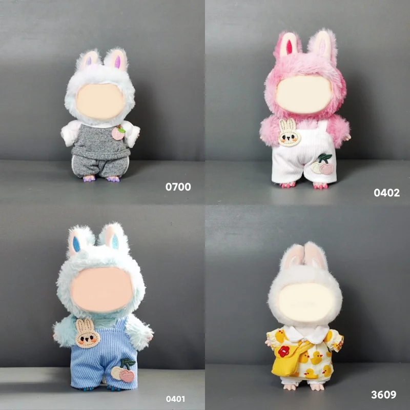 

Suitable for 17cm Labubu Doll Clothes Fashion Clothes Hoodies Doll Clothes Color Match Hoodies Dolls Accessories Cute Decoration