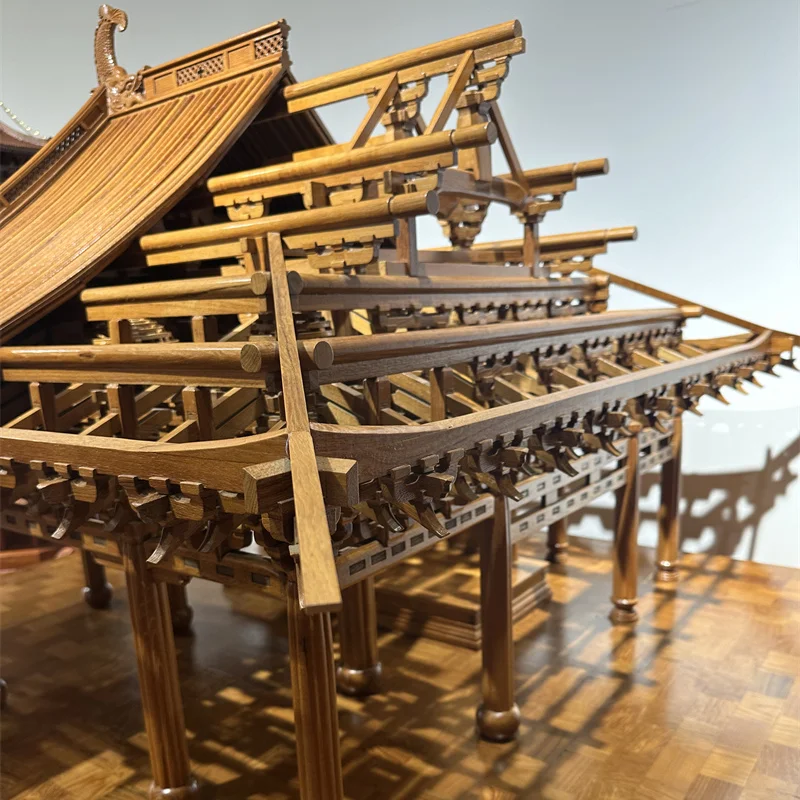 Wood carving ornament ancient building model architectural structure teaching teaching aids collection