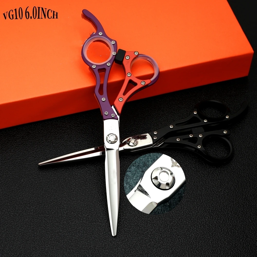 Professional VG10 Barber Scissors Thin hair scissors with teeth on both sides High-end Hairdressing Supplies and Tools 6-6.5-6.8