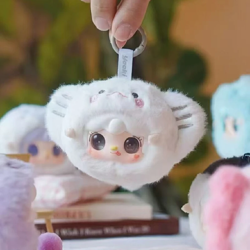 حقيقي Yooki V6 البسيطة المحيط الطفل سلسلة أفخم صندوق أعمى الفينيل الوجه العصرية اللعب حقيبة قلادة صندوق غامض لطيف صديق هدية عيد ميلاد