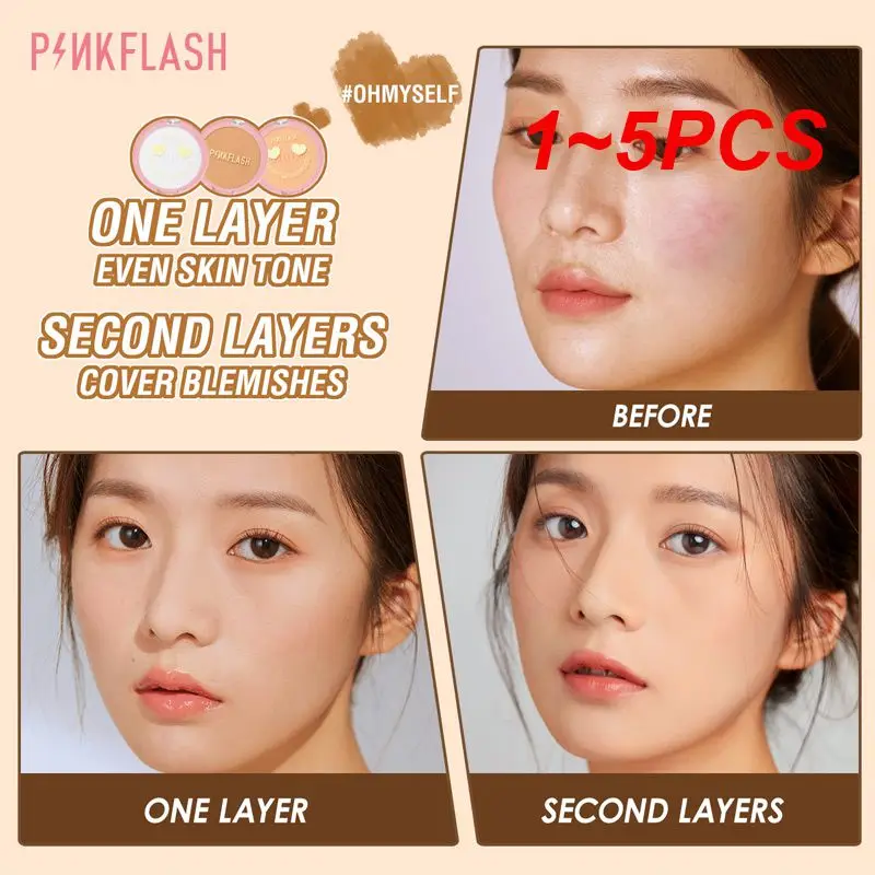 

1~5PCS Pinkflash Sweat-proof Non-greasy Blurs Imperfections Oil-control Trending Innovative Long-lasting Long-wearing Weightless