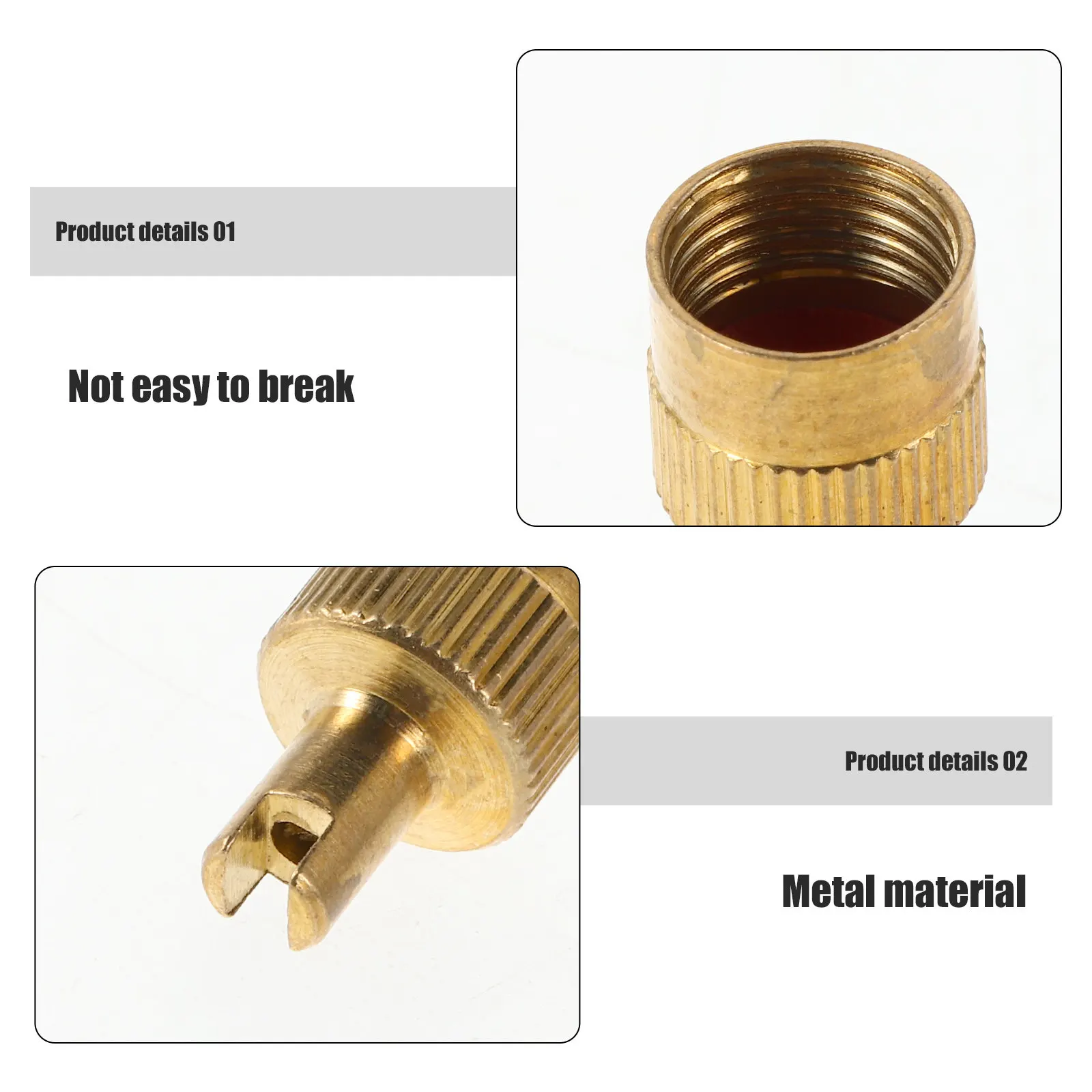 4Pcs Robust Metal Valve Stem Caps for Off-Road Vehicles Tire Air Valve Covers for Construction Agriculture Mining Vehicles