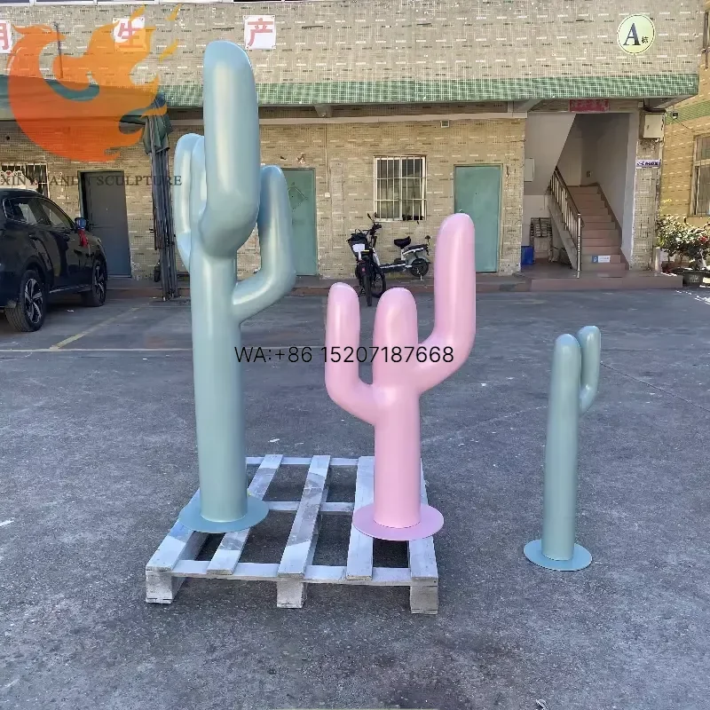 Wmwmnu Custom High Quality Resin Art Statue Outdoor Decoration Fiberglass Cactus Sculpture Good Painted for Long Time Use