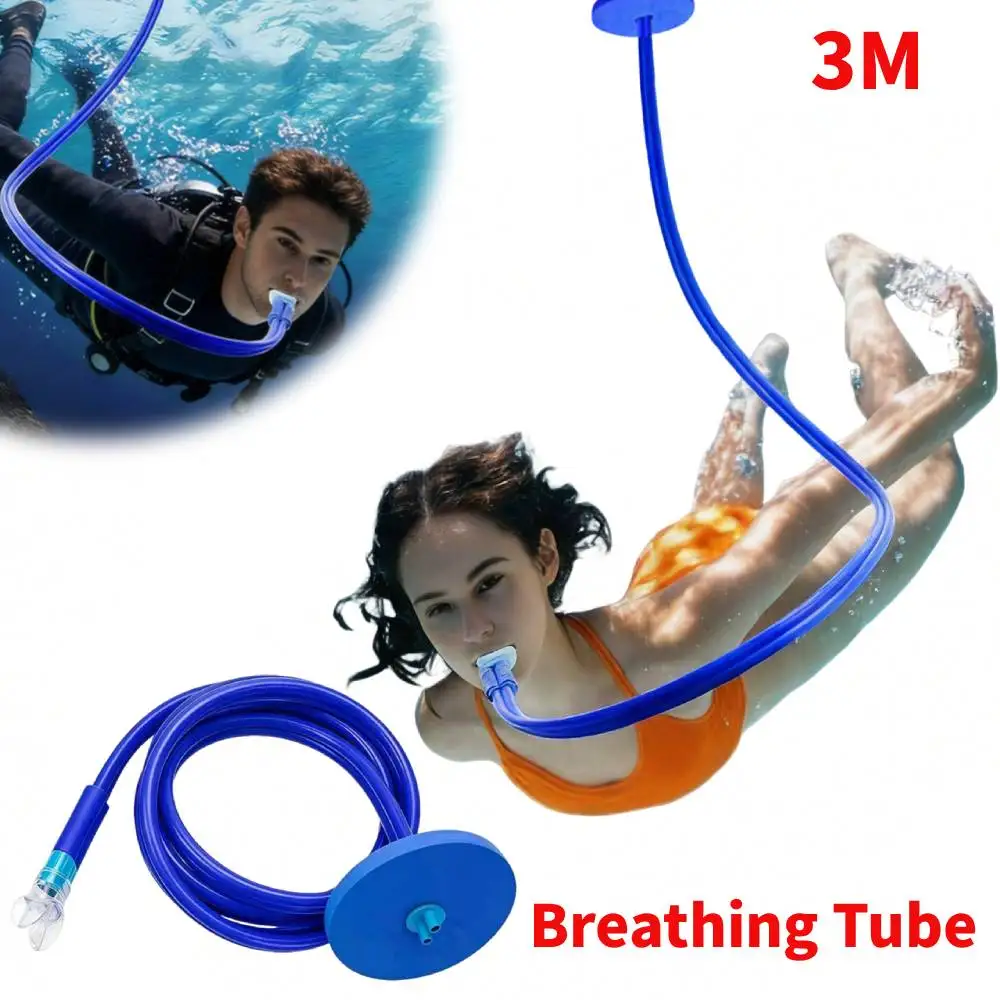 

Diving Dry Snorkel Breathing Tube Foldable Underwater Snorkeling Equipment Swimming Diving Breathing Gear Freediving Training