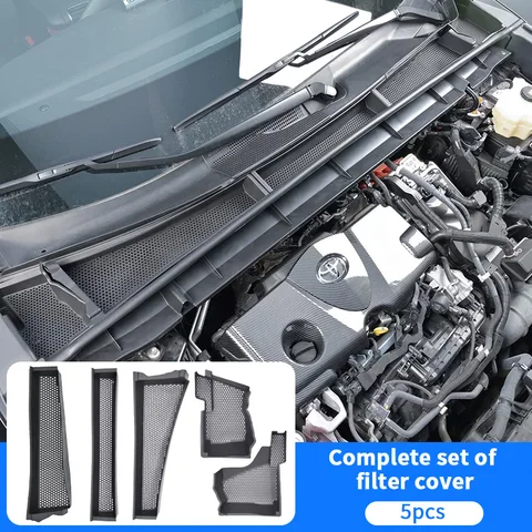 Крышка фильтра двигателя QHCP из TPE с центральным отводом, подходит для Toyota Highlander Crown Kluger 22-25