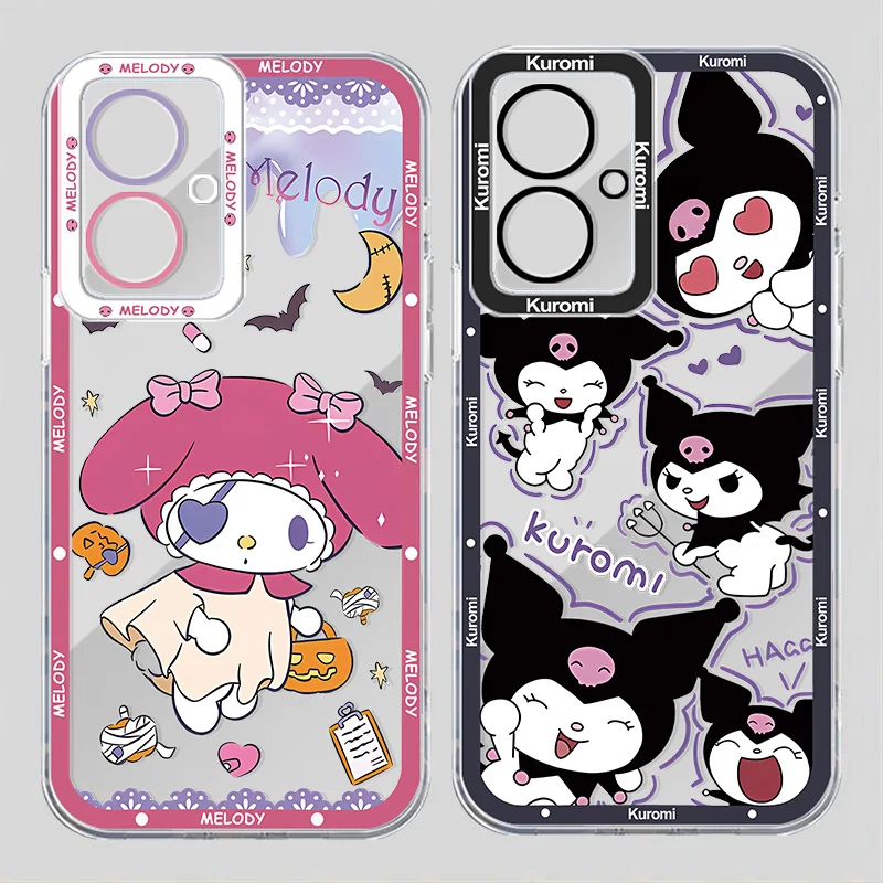 Cute Kuromi Angel Eye Phone Case For Realme C 67 65 63 55 53 35 33 31 30 25 21 20 15 8i 9i Narzo 50 Pro Plus Funda Soft Capa