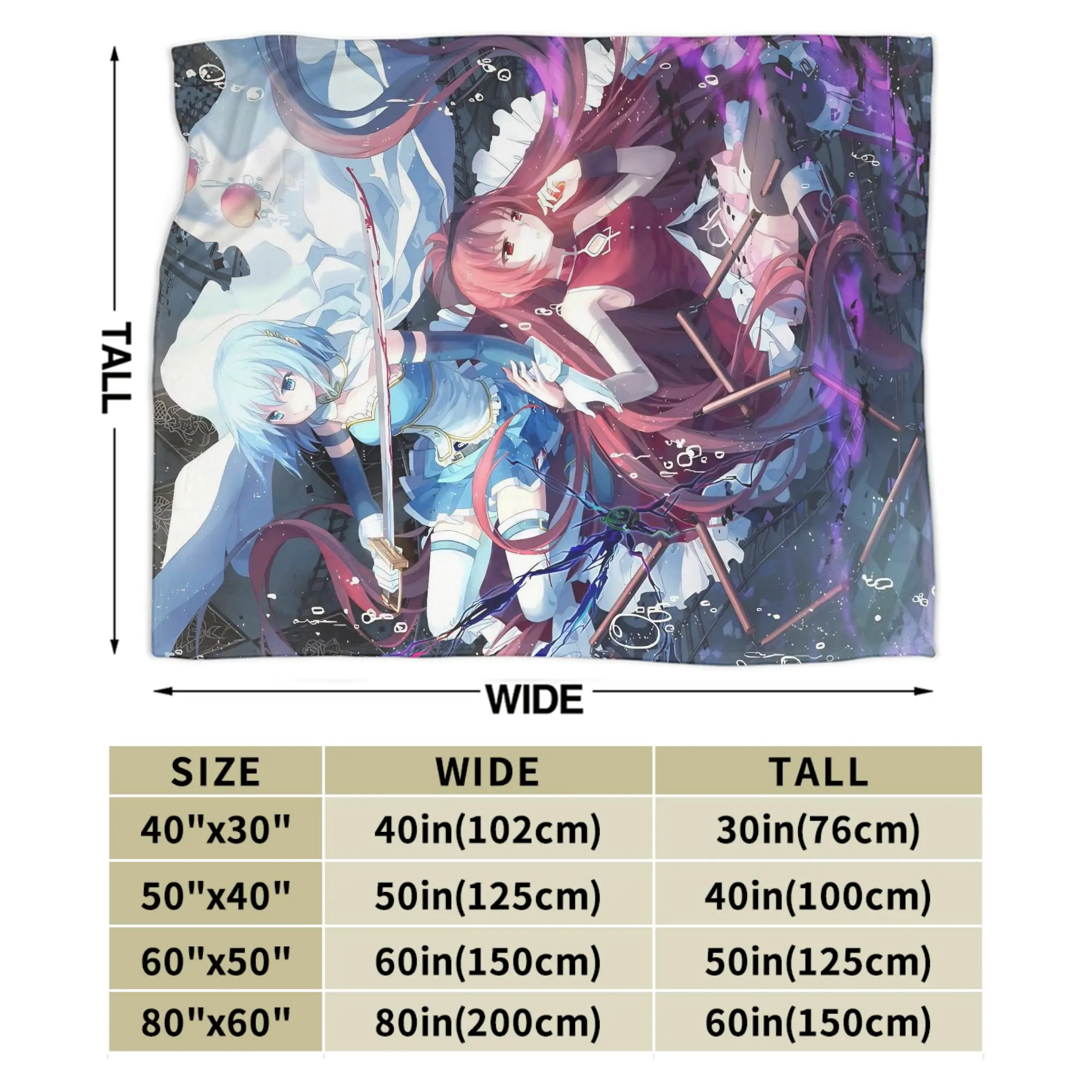 بطانيات Puella Magi Madoka Magica من الفلانيل ميكي ساياكا كيوكو ساكورا بطانية رمي دافئة محمولة للفراش مفرش سرير السيارة