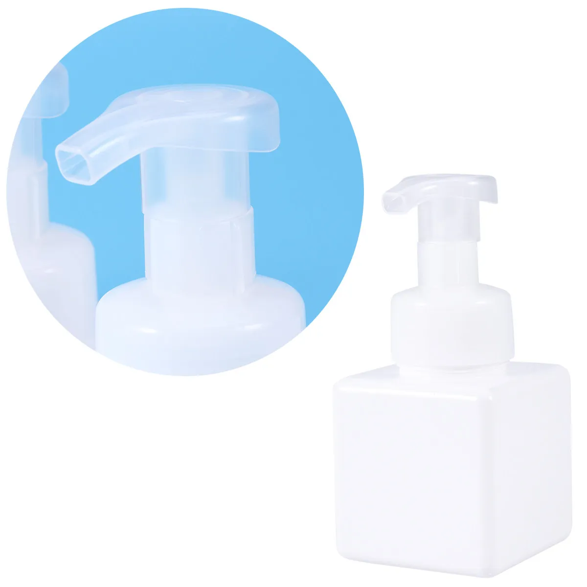 

Набор из 3-х флаконов по 250 мл с широким горлышком и съемным насадкой-помпой для пенообразования, для жидкого мыла, шампуня, геля для душа, геля для волос, для путешествий и домашнего использования