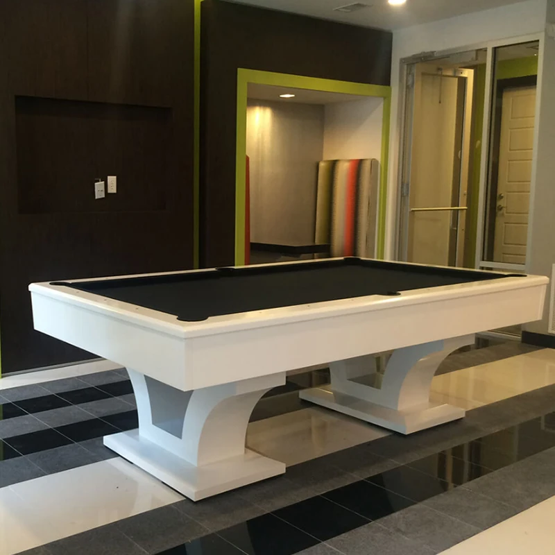 

New Home Use 7FT/8FT/9FT Dining Pool Tables Natural Slate Solid Wood Modern Billiard Table With Dining Top