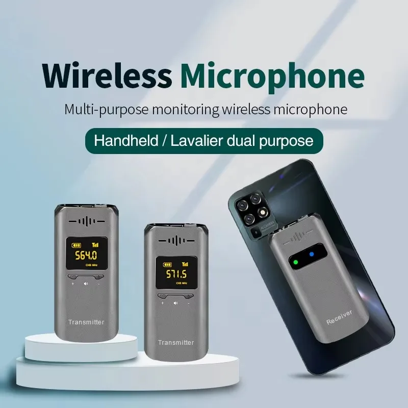 Lavalier Wireless Microphone for Smartphones and DSLRs