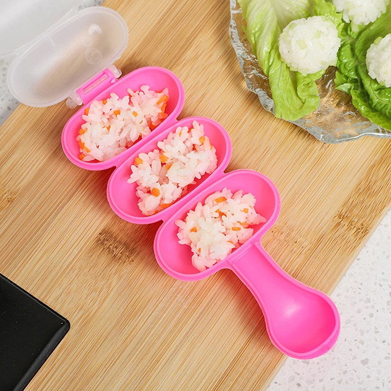 Rice Ball Shaker Diy Rice Baller Shakers Lunch Maker Mould Onigiri Mold Sushi Meatball 3 Even Ball Shaped Kitchen Tools Rice