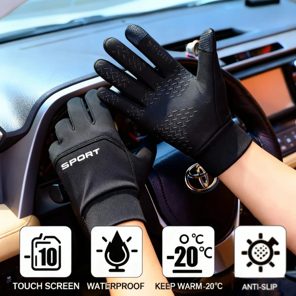 

Outdoor Sports Gloves Thermal Waterproof Grip Outfield Cycling Player Bicycle Field Bike Sports Sports Outdoor guantes moto