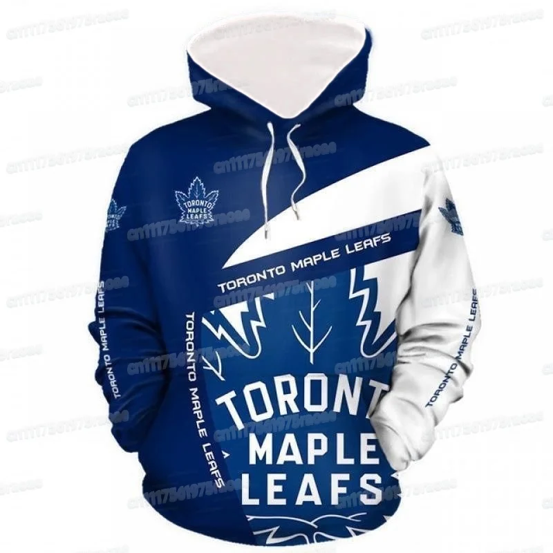Con Maple Leafs Toronto Hoodie 3D Printed Hip Hop Hoodie Autumn/Winter Family Style Sportswear Long Sleeve Hoodie Fleece Top