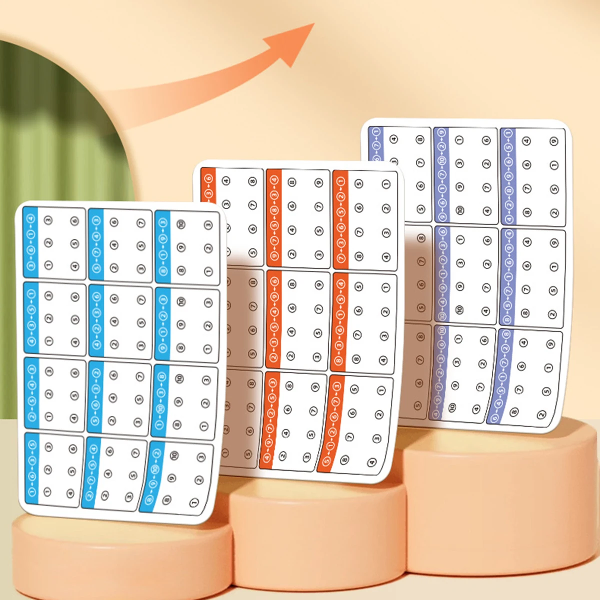 Zahlen Farbe Tracking Spiele Karten Puzzles Futter von Dot Kinder Visuelle Konzentration Training Kinder Frühe Stift Halten Pädagogische – Detail 7