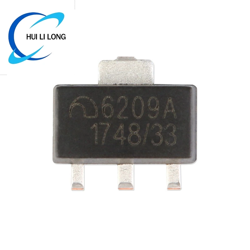 50Pcs/10pcs ME6209 ME6209A33 ME6209A33PG 6209A SOT-89 3.3V 2% Withstand Voltage 18V Low Dropout Linear Regulator IC