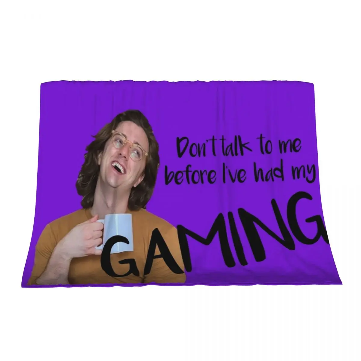 

Polygon (BDG) | Don't talk to me before I've had my GAMING. Throw Blanket Luxury St Blankets For Sofas warm winter Blankets
