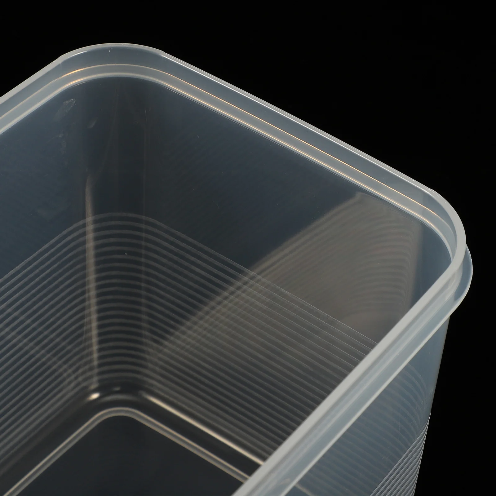 2 قطعة صندوق تخزين مربع حاوية طعام شفافة مانعة للتسرب للخبز والفواكه الطازجة حفظ الثلاجة منظم مستلزمات المطبخ