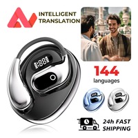 Ai Translation Bluetooth Headset 144 Languages Ai Two-Way Real Time Translators Earphone for ENC Business Wireless Headphones