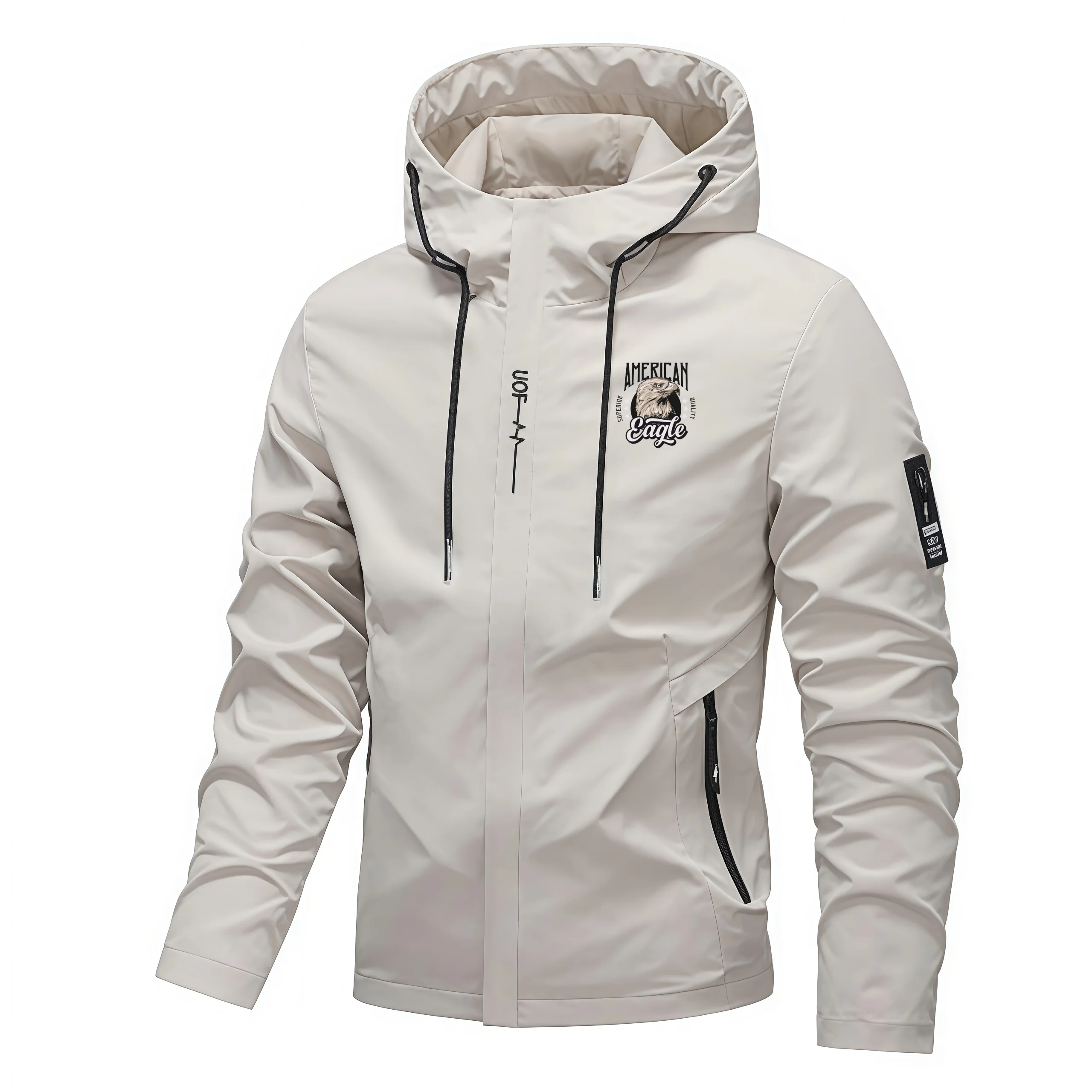 

Интересная куртка с животным принтом для мужчин, модная мужская куртка с длинными рукавами, весенняя уличная куртка с капюшоном, повседневная мужская одежда