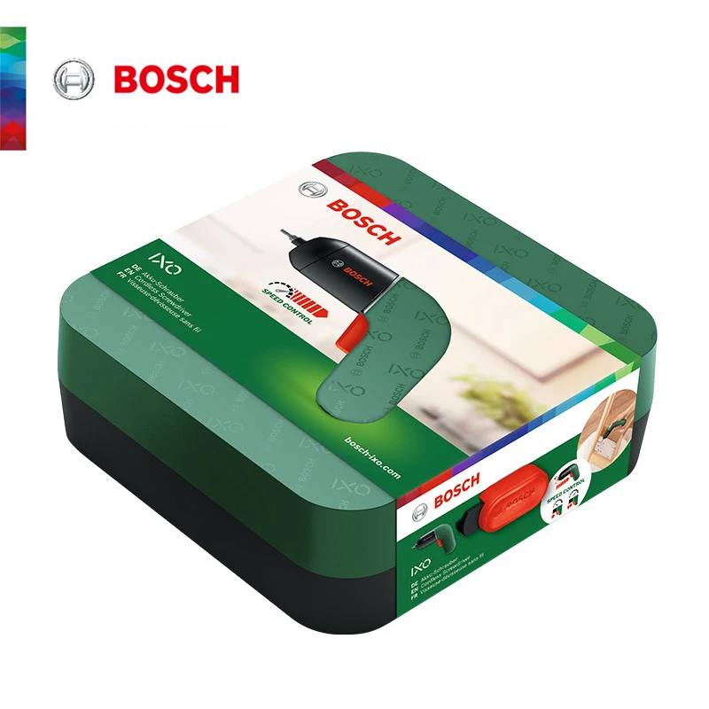 Bosch IXO6 Portable Electric Screwdriver Home Office DIY Multi-Tool USB Charge Cordless Hand Drill Gardening Set Tool with Case