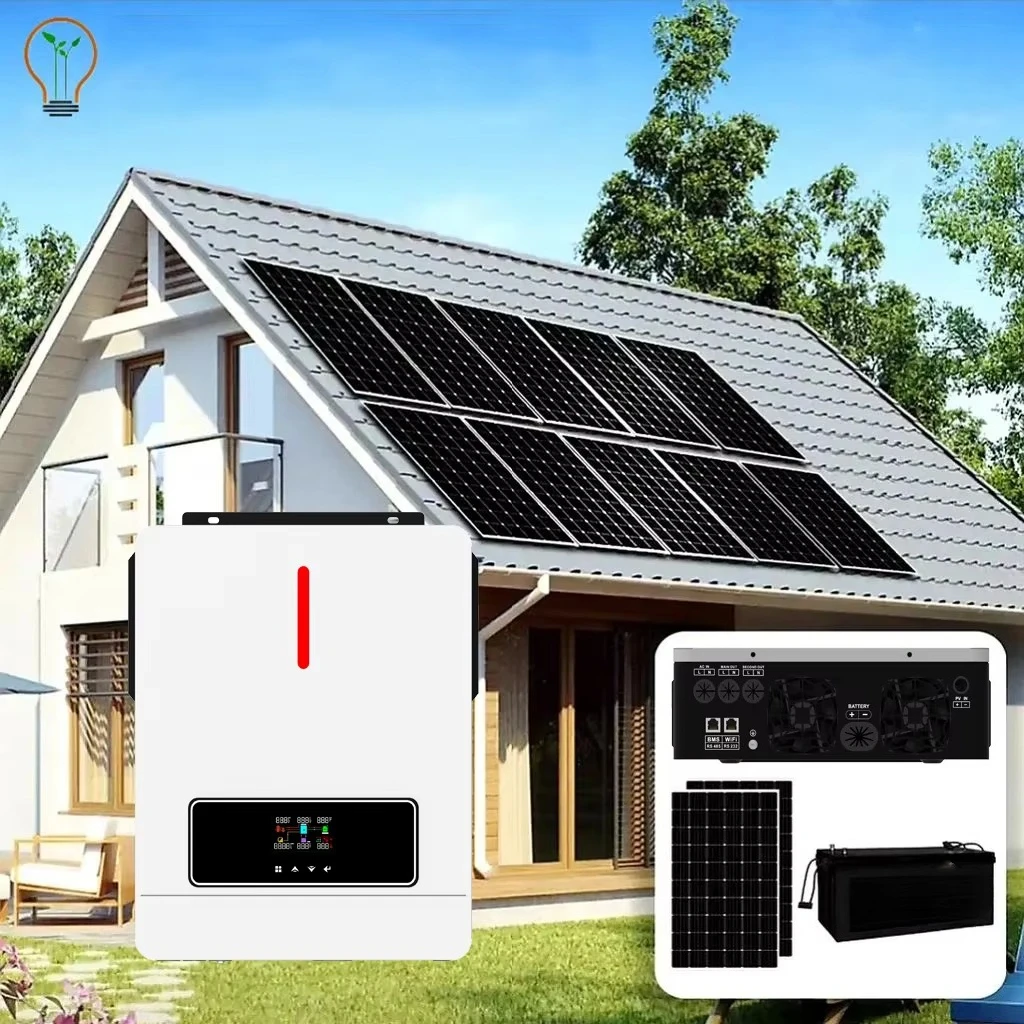 

6.2KW 6KVA PV Off Grid Pure Sine Wave Battery Voltage 24v 48V Solar Charge Controller 4.2KW Hybrid Solar Inverter with 120A MPPT