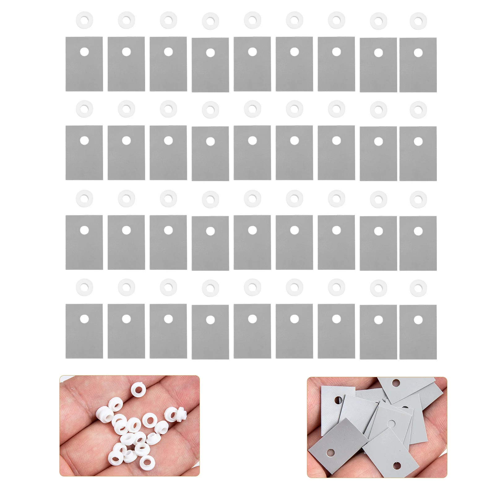 

1Set Thermal Pad Bushing Set High Efficiency Silicone Insulator Pads for Audio Power Amplifiers Thyristor Modules Heat
