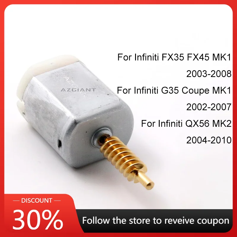 

For Infiniti G35 QX56 FX35 FX45 2004-2007 VD868Z06 Car Door Lock Actuator Core Motor Power 12V Repair High Quality Engine