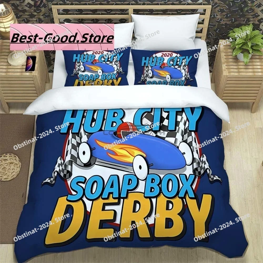 

Soap Box Derby Bedding Set 3D Printing Home Decoration Boy Girl King Size Bedding Set Quilt Cover Pillowcas