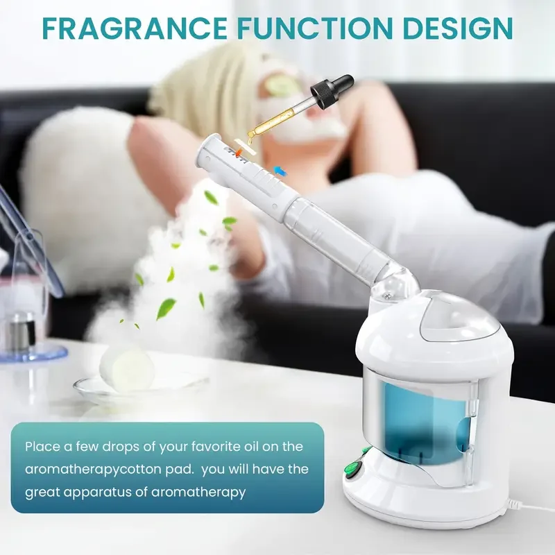 Humidificateur à vapeur pour le visage, sauna facial ionique pour hydratation profonde, outil de soins de la peau hydratant pour salon ou usage domestique, offre spéciale