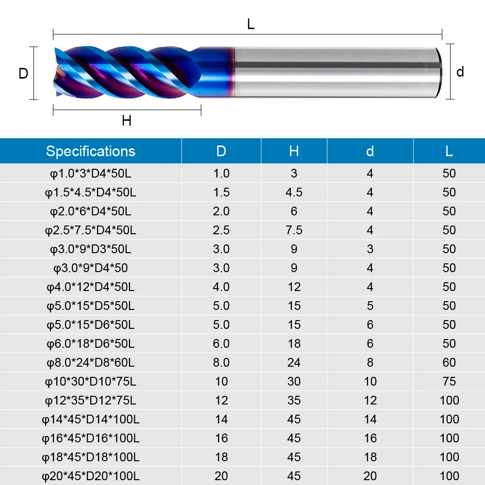 Imagem -03 - Mehretu-carbide End Mill Flautas Cnc Ferramentas de Corte Liga Endmills Tungstênio Fresa Flat Router Bit Morango Hrc65