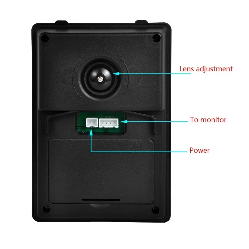 7 inch wired high definition villa visual intercom outdoor unit angle adjustable